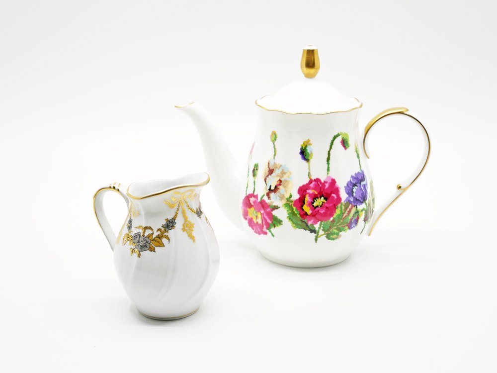 リモージュベルナルド L. Bernardaud & Cie マリー・テレーズ MARIE THERESE ミルクピッチャー 金彩 白磁 フランス ●