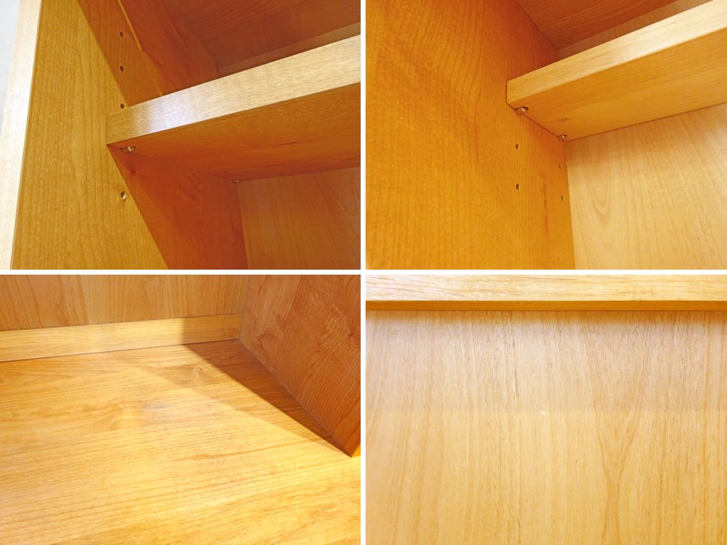 モモナチュラル MOMO natural ヴィボ vibo レンジボード 食器棚 フラップ扉 アルダー材 w63cm ★