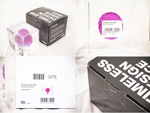 イッタラ iittala アニュアルキューブ Annual Cube 2021年 271/2000 オイバ・トイッカ Oiva Toikka 箱付 ◇