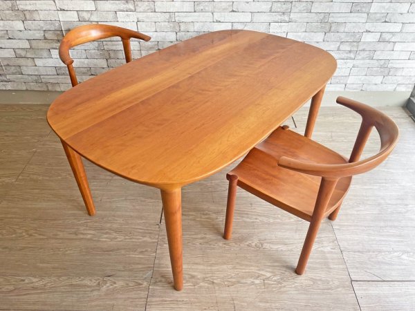 家具蔵 KAGURA アームチェア アルコ? ARMCHAIR ARCO? チェリー無垢材 ダイニングチェア A ●
