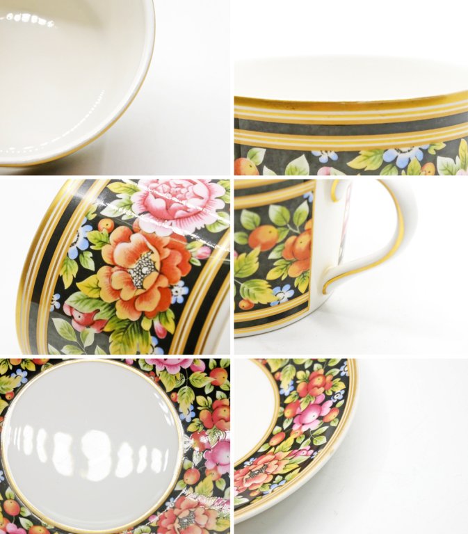 ウェッジウッド WEDGWOOD クリオ CLIO カップ&ソーサー C/S 白磁 ボーンチャイナ BONE CHINA 英国食器 廃番 B ●