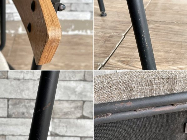 アクメファニチャー ACME Furniture グランビュー GRANDVIEW ダイニングチェア ファブリック仕様 グレー 2脚セット オーク材 アイアン脚 A ●