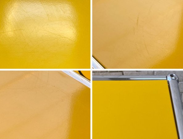 USMハラー USM Haller モジュラーファニチャー ハラーシステム ファイリングキャビネット エクステンションシェルフ ファイリングフレーム キャスター付 ゴールデンイエロー ■