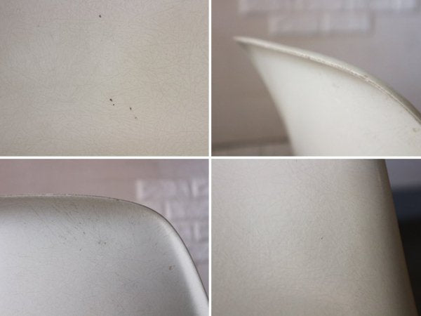 ハーマンミラー Herman Miller サイドシェルチェア 現行 FRP製 ホワイト キャッツクレイドル ミッドセンチュリー イームズ ◎
