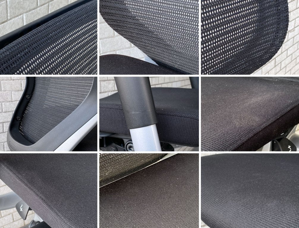 オカムラ okamura バロンチェア Baron Chair デスクチェア アジャストアーム メッシュ×ウレタン ブラック ジョルジェット・ジウジアーロ グッドデザイン ■