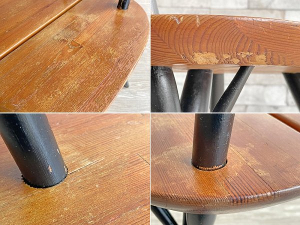 ラウカンプー Laukaan puu ピルッカ チェア pirkka chair ダイニングチェア パイン材 イルマリ・タピオヴァーラ 1950-60s フィンランド 北欧ビンテージ 希少 A ●