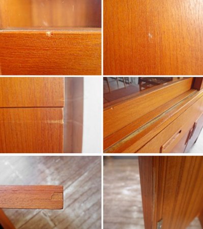 ジャパンビンテージ Japan Vintage カップボード 食器棚 抽斗2杯 チーク材♪