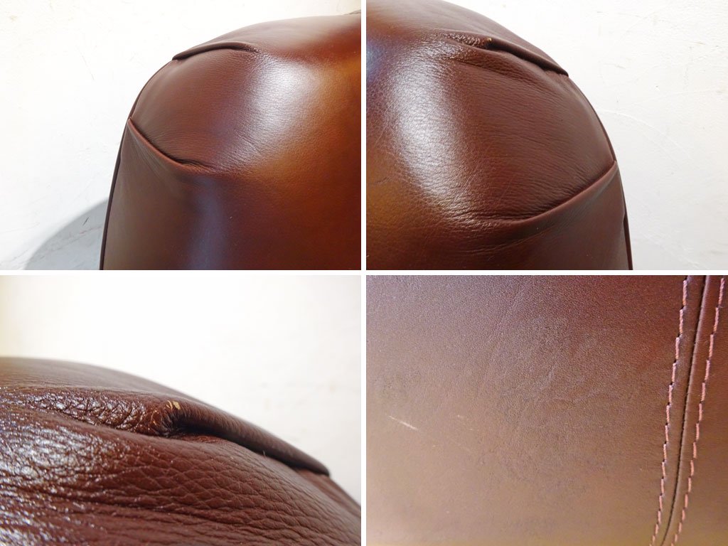 イデー IDEE クオーレ CUORE Sofa 1シーター ソファ ミディアムチョコレート 本革 レザー 廃番 定価¥129,150- ★