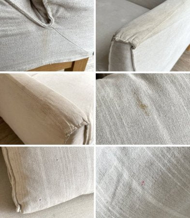 アクタス ACTUS ポトス-2 ソファ POTHOS-2 SOFA ファブリック ストライプ カバーリング 現状品 ●