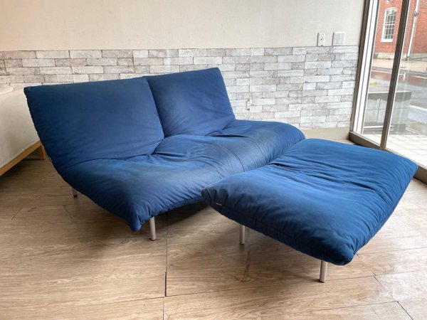 リーンロゼ ligneroset カラン CALIN 2人掛け ソファ リクライニング ギャッジ付 現状品 ●