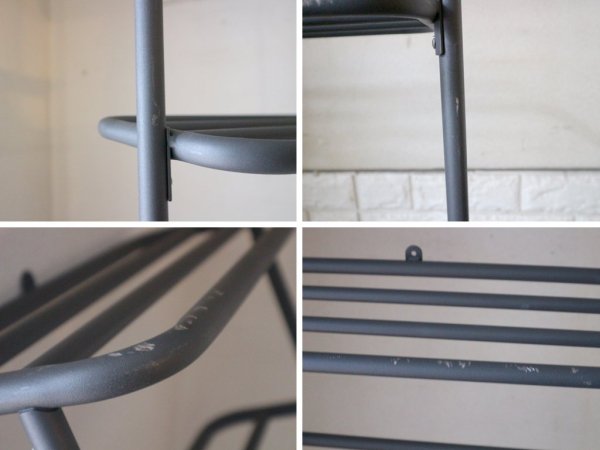 デュエンデ DUENDE ウォールラック WALL RACK 壁掛け シェルフ 7段 スチール グレー H180cm SEMPRE取扱い 定価¥30,800- ◎