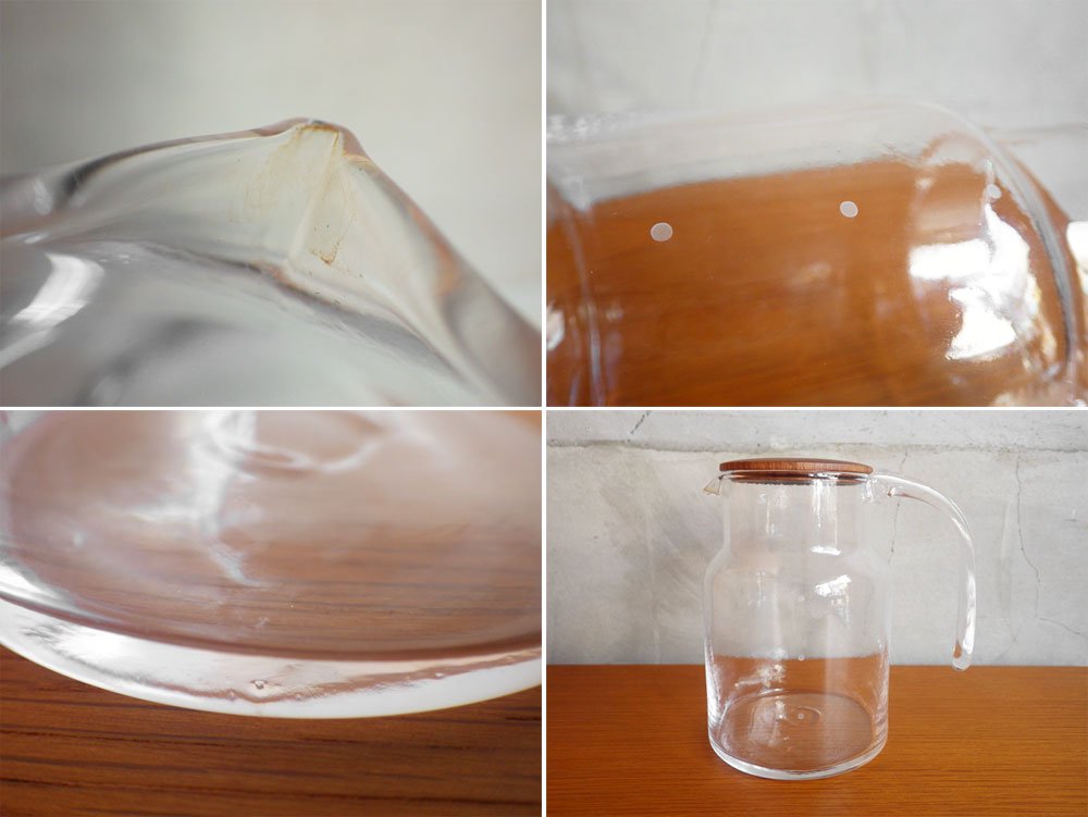 三谷龍二 Sghr 菅原工芸硝子 コーヒーサーバー ポット ピッチャー 山桜木蓋付き 現代作家 ♪