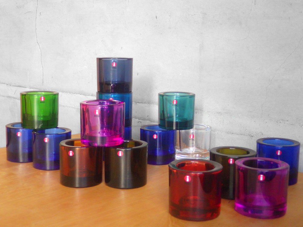 イッタラ iittala マリメッコ marimekko キビ kivi キャンドルホルダー アメジスト スコープ Scope別注 希少 廃番 北欧 フィンランド A ♪