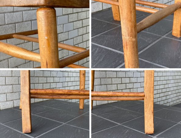 UKビンテージ UK Vintage チャーチチェア Church Chair ダイニングチェア エルム材 バイブルボックス 英国家具 ■