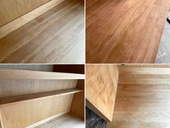 モモナチュラル MOMO Natural ヴィボ VIBO キッチンボード KDボード カップボード 食器棚 W90 アルダー材 ♪