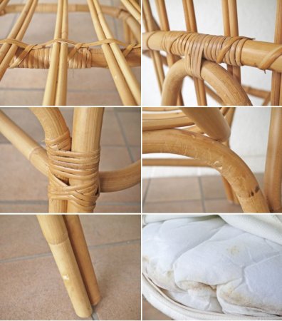 ウニコ unico カージュ CAGE ソファ 1シーター 1Pソファ ラタン 北欧デザイン ナチュラルテイスト◇