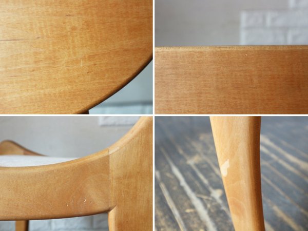 ハンドメイド 無垢材 ダイニングチェア アメリカ製 USA クラフト家具 作家作品 オーダーメイド ◎