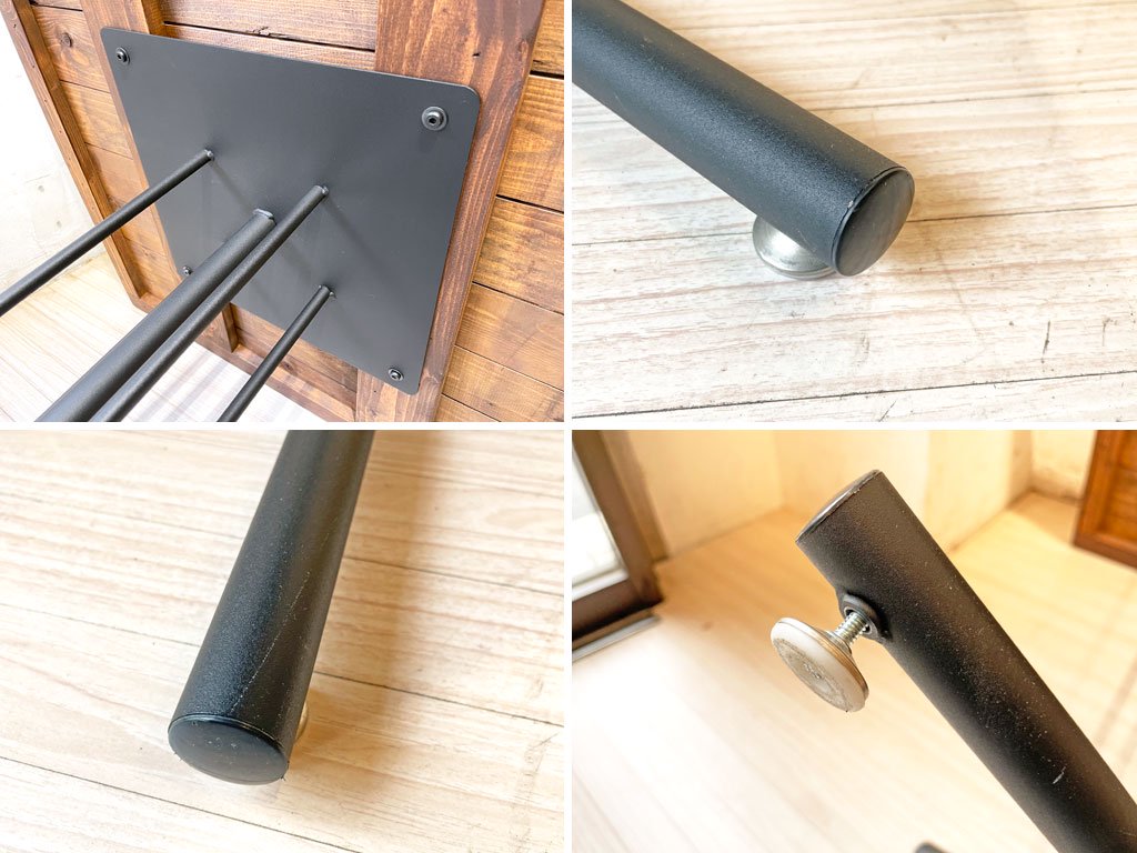東馬 tohma ケルト KeLT カフェテーブル スクエア パイン材 アイアン インダストリアルスタイル ★