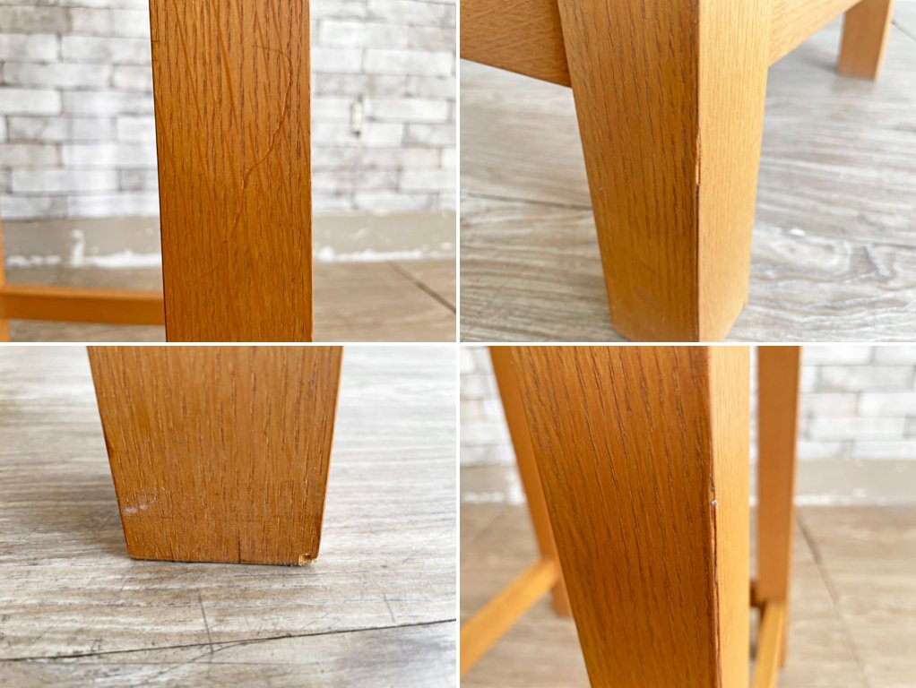 ナチュラルスタイル Natural Style オーク材 ハイテーブル スクエア H90cm カフェテーブル カウンターテーブル 店舗什器 ●