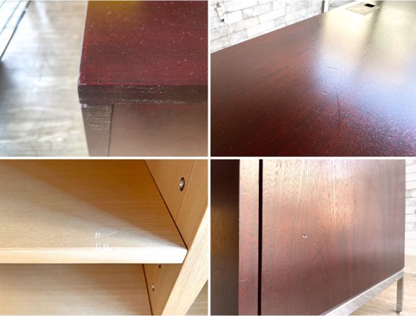 ノル Knoll クレデンザ Credenza 4 Position サイドボード マホガニー スチールレッグ フローレンス ノール Florence Knoll デザイン ミッドセンチュリー ●