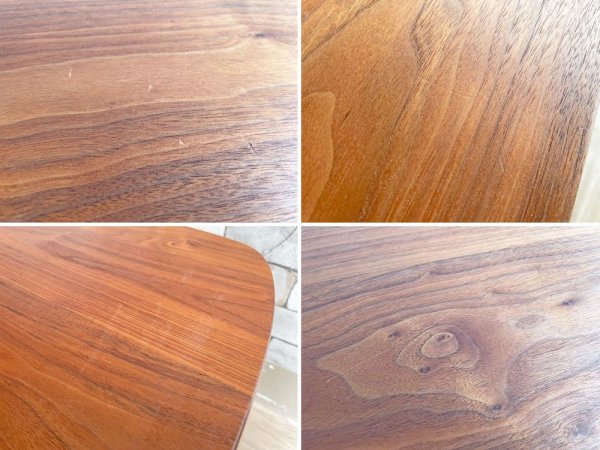 カーフ Karf オウンメイク OWN MAKE コーヒーテーブル ローテーブル ウォールナット材天板×オーク材脚 無垢材 W120cm 北欧スタイル 廃番モデル ●