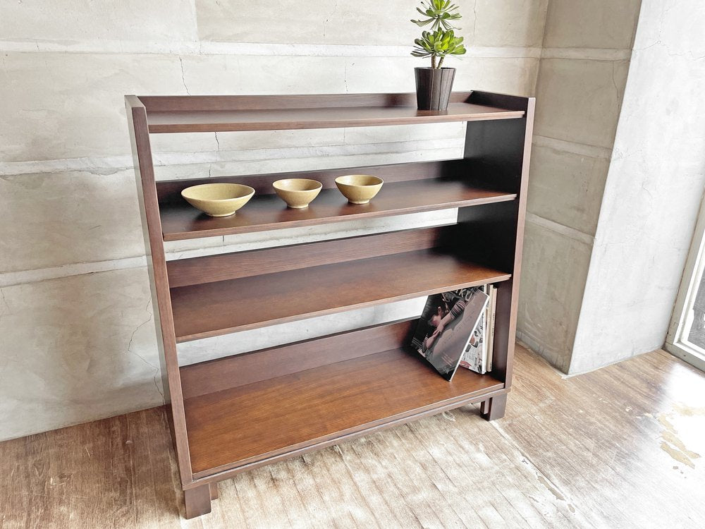 エーフラット a.flat ブックシェルフ Book shelf Lv02 木製 オープンシェルフ アッシュ モダンアジアンスタイル 定価:61,501円 ♪