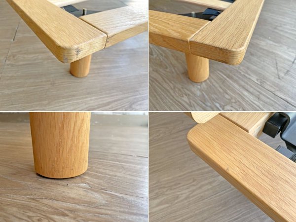 無印良品 MUJI オーク材 ダブルサイズ ベッドフレーム ウッドスプリング仕様 ヘッドボード付 ナチュラル 定価¥59,800- ●