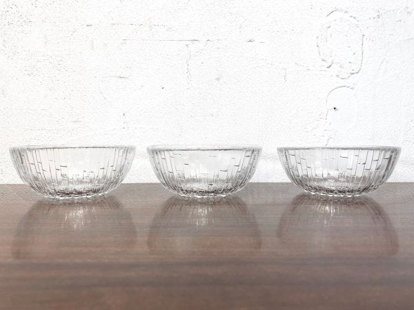 イッタラ iittala ウルティマツーレ Ultima thule デザートボウル クリア タピオ・ヴィルカラ Tapio Wirkkala 北欧食器 ビンテージ B ★