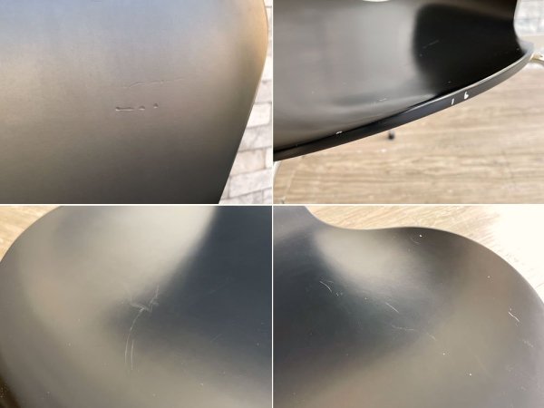 フリッツハンセン Fritz Hansen セブンチェア ブラック ラッカー アルネ・ヤコブセン Arne Jacobsen デンマーク 北欧家具 B ●