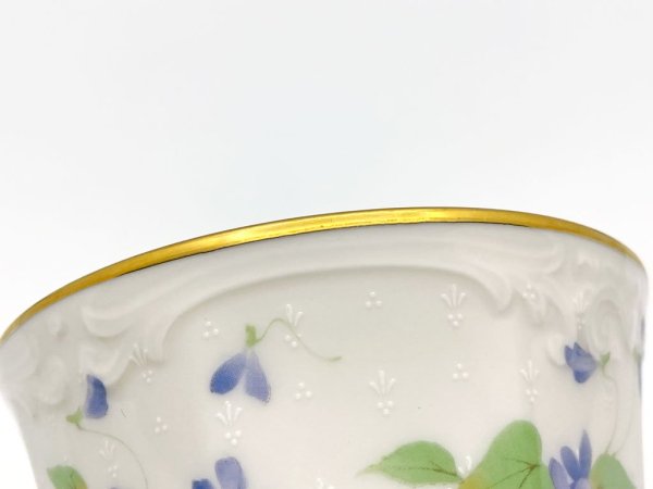ノリタケ Noritake コンテンポラリーコレクション カップ&ソーサー C&S トリオセット スミレ ボーンチャイナ 廃番品 D ●
