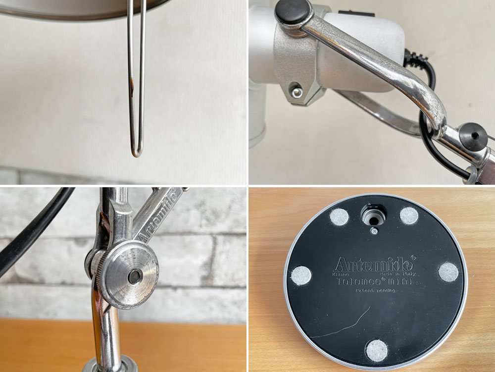 アルテミデ Artemide トロメオ テーブルライト ミニ Tolomeo Mini Tavolo デスクライト シルバー ミケーレ・デ・ルッキ Michele De Lucchi ヤマギワ取扱 ●