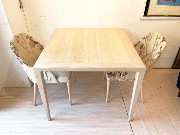 タイムアンドスタイル TIME&STYLE フィリップ Philip ハーフアームチェア half arm chair ブナ材 梅の花柄 廃番仕様 参考定価¥132,000- A ★