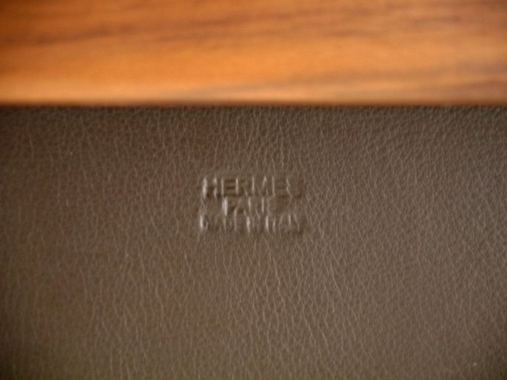 エルメス HERMES メティエ Metiers アームチェア ダイニングチェア ウォールナット レザー エンツォ・マリ Enzo Mari ◇