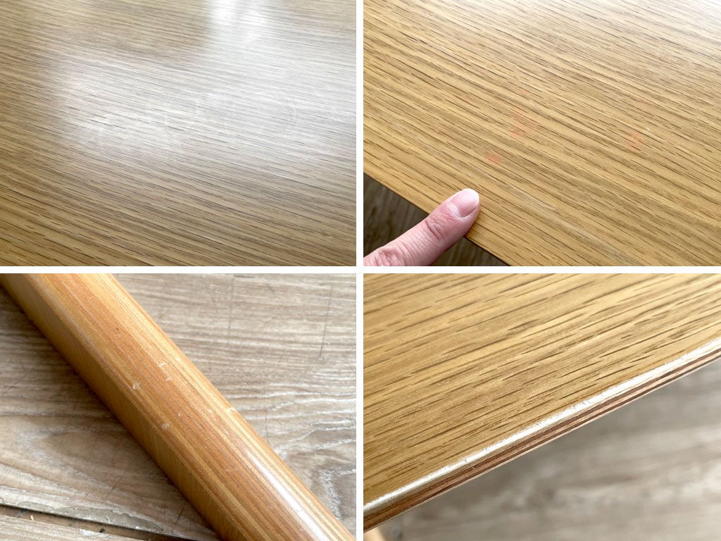 無印良品 MUJI リビングでもダイニングでもつかえる ダイニングテーブル オーク材 W130cm ナチュラル シンプルデザイン 定価¥29,900- ●