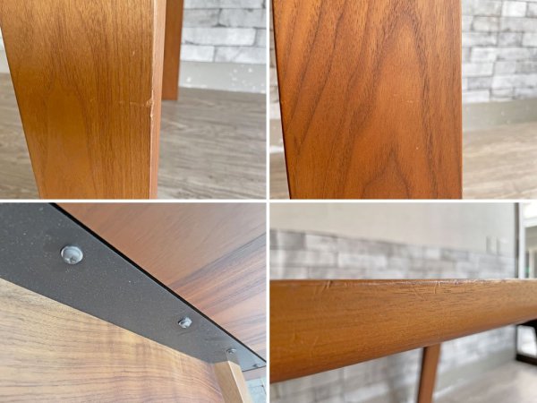 アルフレックス arflex レーノ LENO ダイニングテーブル ウォールナット無垢材 ウレタン塗装 LNO-24 W240cm 定価¥511,920- ●
