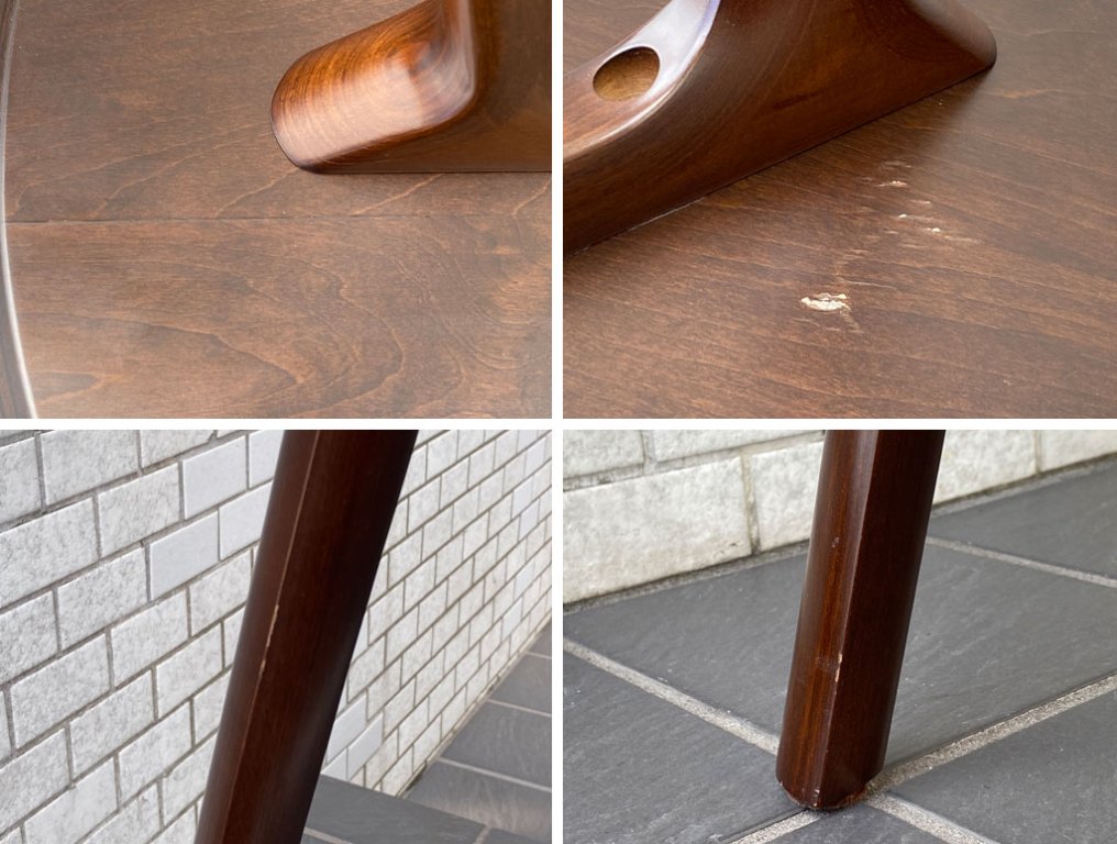 ワイスワイス WISE WISE スティック STICK ランプテーブル カフェテーブル サイドテーブル ビーチ材 ブラウン ■
