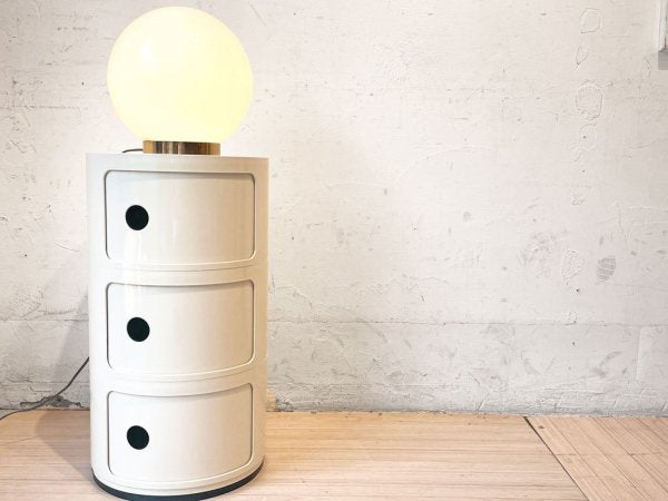 カルテル Kartell コンポニビリ 3段 ホワイト アンナ・カステッリ・フェリエーリ ストレージボックス ホワイト イタリア ミッドセンチュリー ★