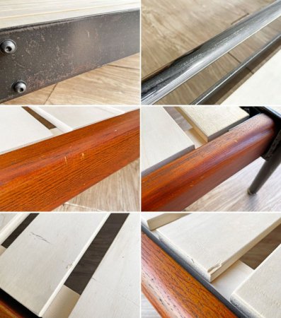 ジャーナルスタンダードファニチャー journal standard Furniture サンク SENS セミダブルサイズ ベッドフレーム アイアン インダストリアル 定価¥78,100- ●