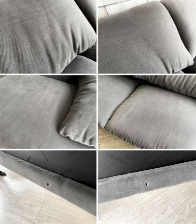 カッシーナイクスシー Cassina ixc. マラルンガ 675-3P MARALUNGA 3人掛けソファ ファブリック ダークグレー ヴィコ・マジストレッティ 定価¥1,067,000- ●
