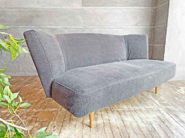 イデー IDEE カイソファ KAI SOFA グレー 2シーター 岡嶌要 オーガニックデザイン 廃番色 定価¥167,200- 現状品 ♪