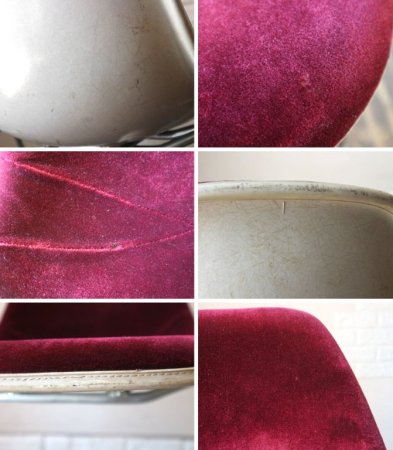 ハーマンミラー Herman Miller ビンテージ サイドシェルチェア モダンファニチャーセールス製 ベロア スタッキングベース C&Rイームズ ミッドセンチュリー ◎