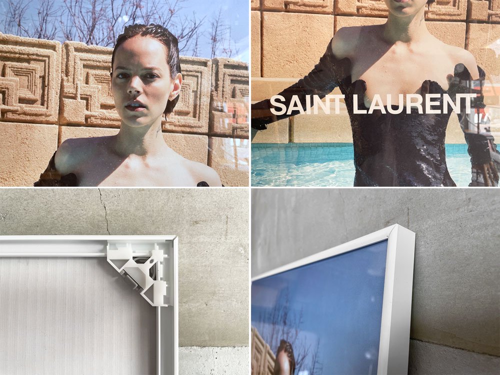 サンローラン Saint Laurent ポスター Women's Winter 2019 額付き ユルゲン・テラー juergen teller Anthony Vaccarello ドレス ♪