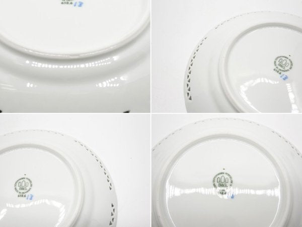 ビングオーグレンダール B&G クローンベルグ Kronberg プレート ケーキプレート 19.5cm フルレース 透かし彫り デンマーク B ●