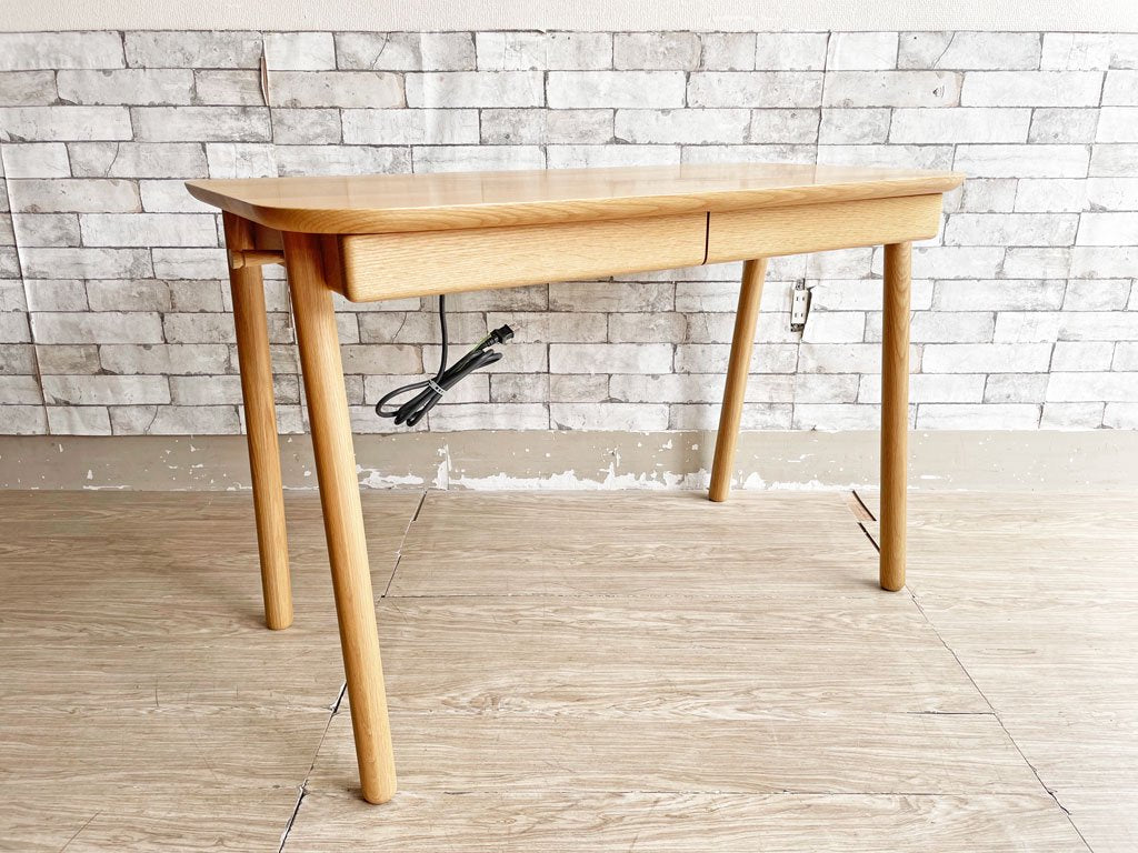 飛騨産業 HIDA コブリナ cobrina オーク無垢材デスク 学習机 5口