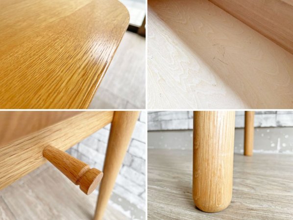 飛騨産業 HIDA コブリナ cobrina オーク無垢材デスク 学習机 5口コンセント付き w105トラフ建築設計事務所 シンプルデザイン 定価¥107,800- ●