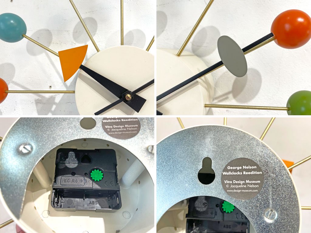 ヴィトラ Vitra ジョージネルソン George Nelson ボールクロック マルチカラー ネルソンクロック ウォールクロック ミッドセンチュリー 美品 正規品 ★