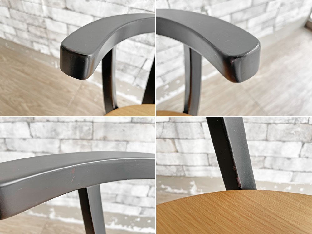 コモック COMMOC ビートル BEETLE ARM CHAIR アームチェア ブラック ナチュラルモダン ドリルデザイン DRILL DESIGN 定価¥46,200- A ●