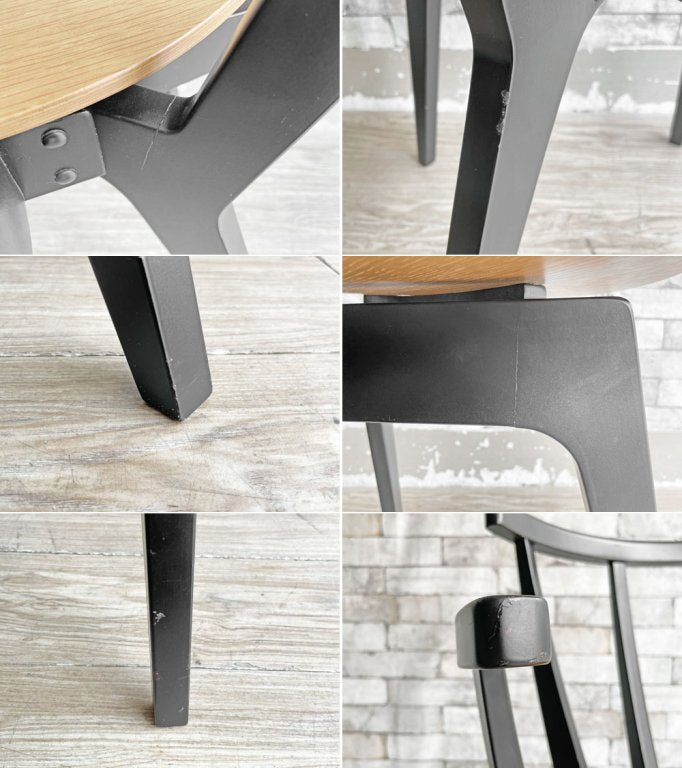 コモック COMMOC ビートル BEETLE ARM CHAIR アームチェア ブラック ナチュラルモダン ドリルデザイン DRILL DESIGN 定価¥46,200- 現状品 B ●