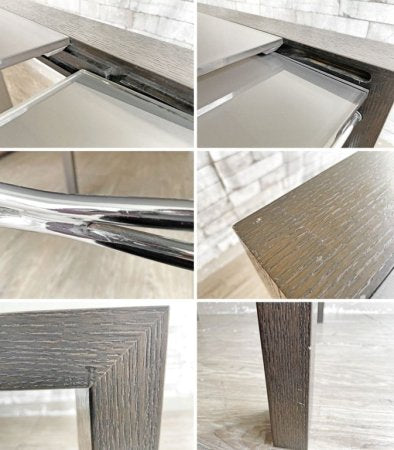 リーンロゼ ligne roset エクステンシア EXTENSIA エクステンション ダイニングテーブル ガラス天板 伸長式 参考定価 ¥341,000- ●
