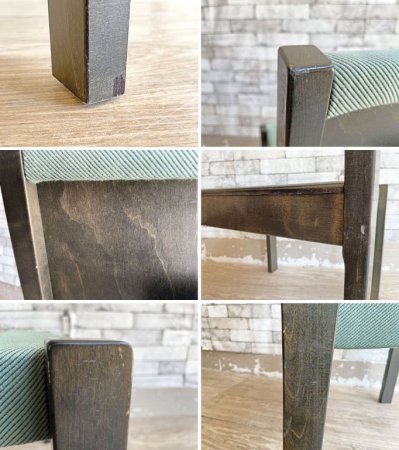 アルテック artek 611 スタッキングチェア ダイニングチェア ビンテージ ファブリック ペインテッドウッド アルヴァ・アアルト Alvar Aalto 北欧 フィンランド A ●